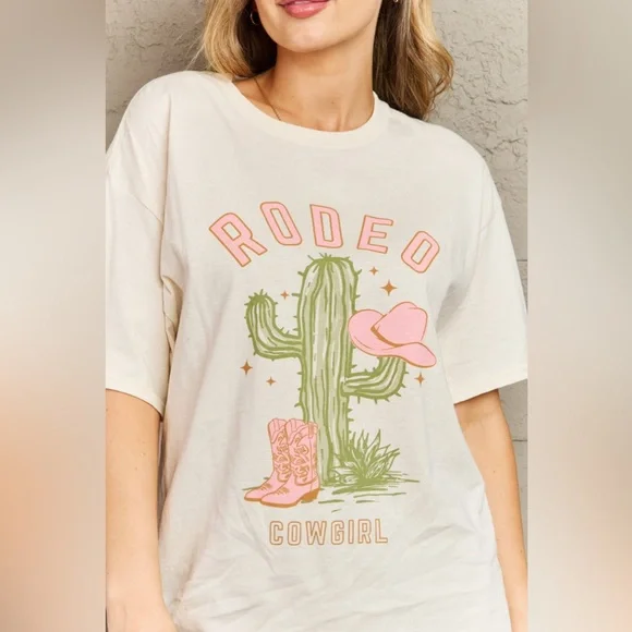 🌟NEW, CHIC**-Sweet Claire "Rodeo Cowgirl" Graphic T-Shirt OFFERS WELCOME! - Picture 5 of 8